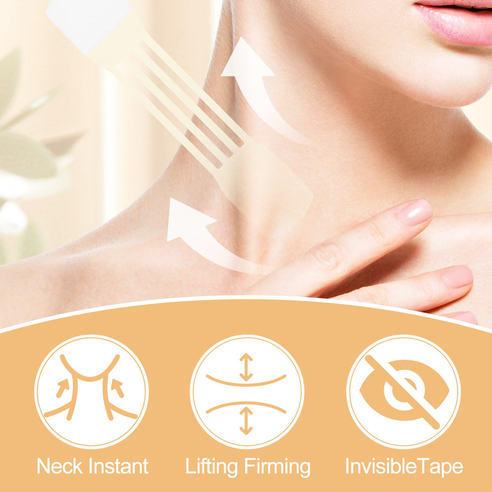 Snifflink Neck Lifting Tape smooths sagging skin for a smoother neckline under outfits.