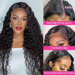 SNJON 180-density water-wave wig delivering full, natural bounce.