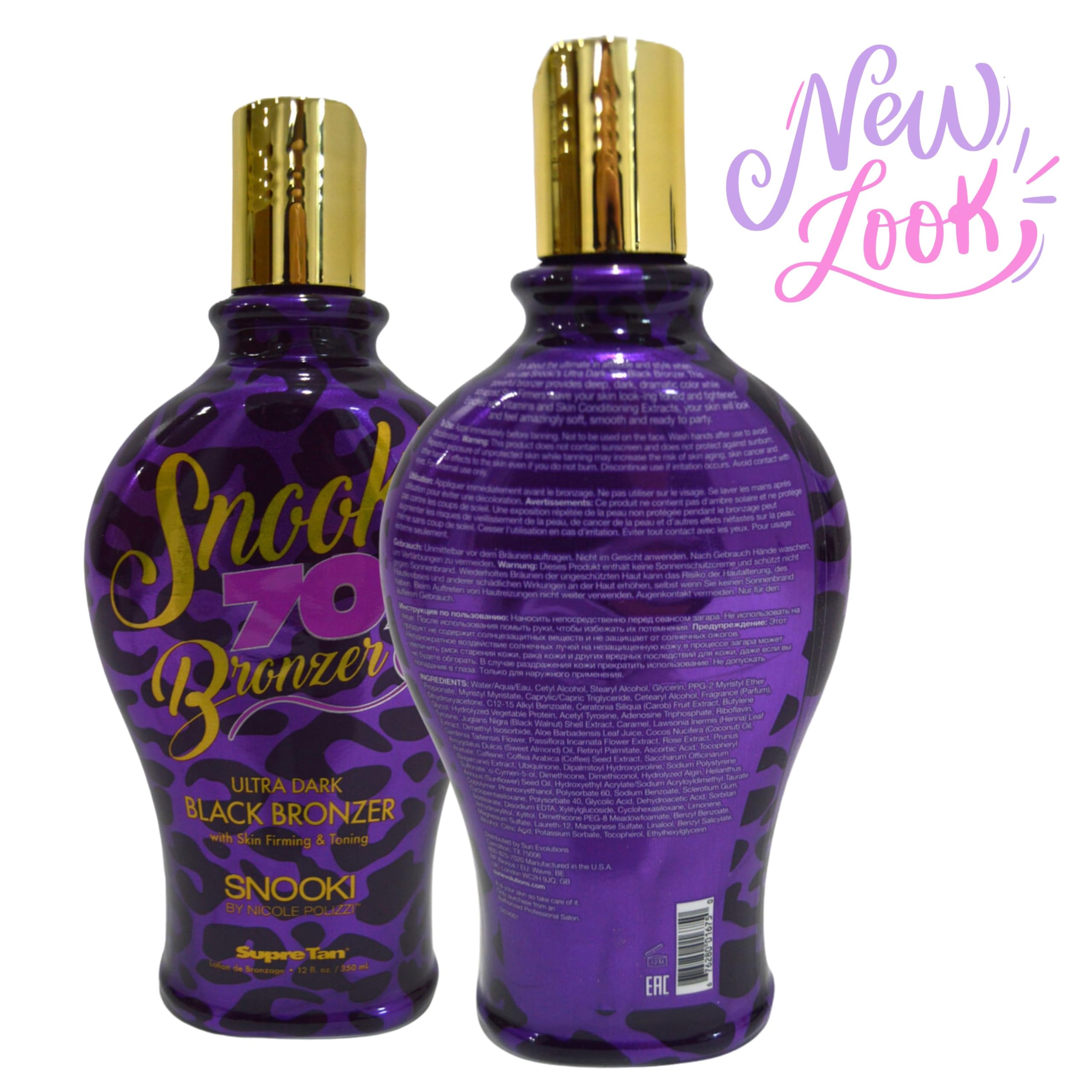 Snooki Ultra Dark 70X cream swirl showcases luxurious texture for smooth application.