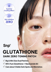 SNP 99% Glutathione Eye Patch hydrogel sheet delivers gradual hydration release.