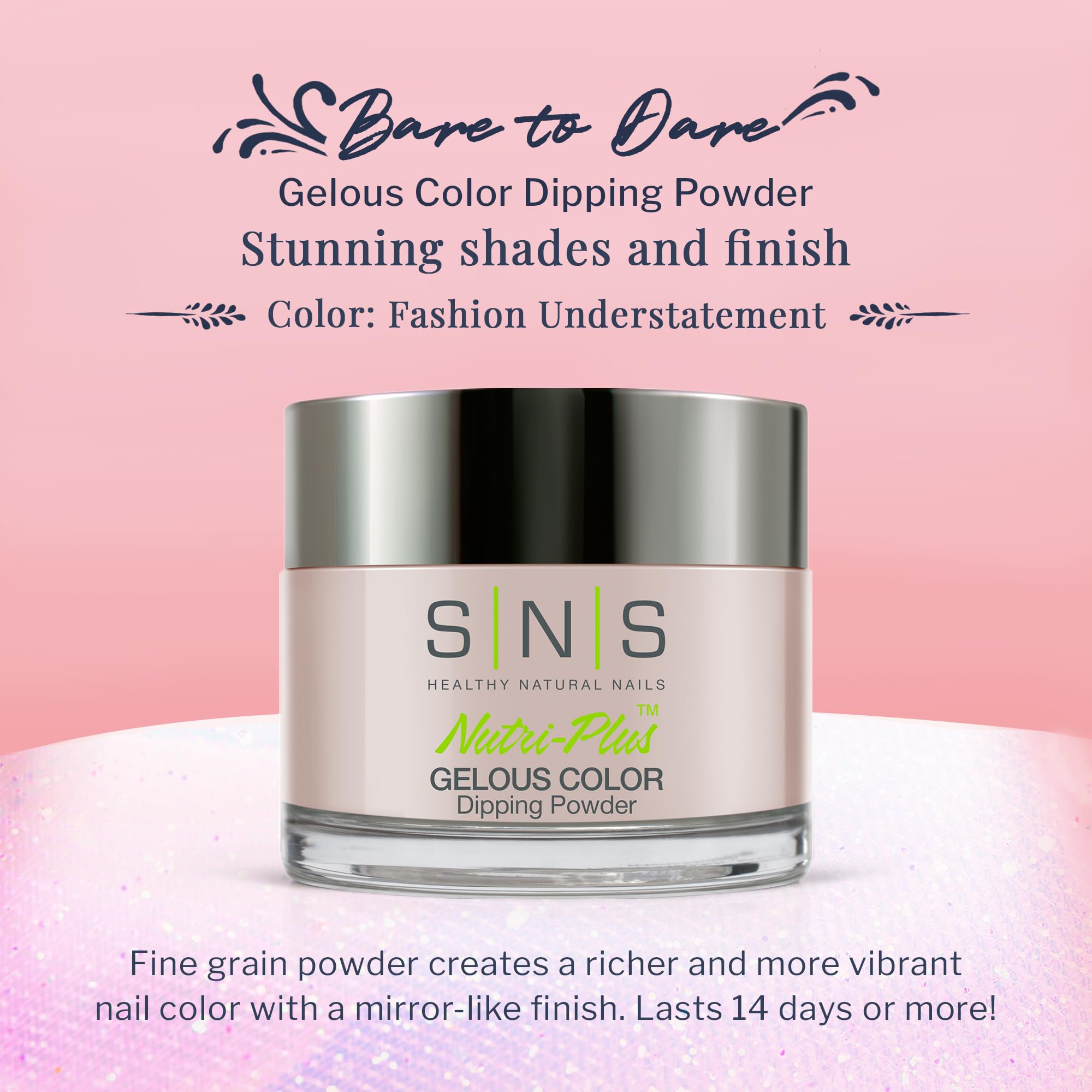 SNS Bare To Dare BD18 long-lasting color you can apply at home with confidence