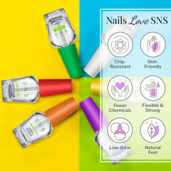SNS Gelous Base; nutrient-rich base supports healthy nail prep