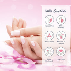 SNS Classic White Powder delivers crisp white tips for timeless French manicure.