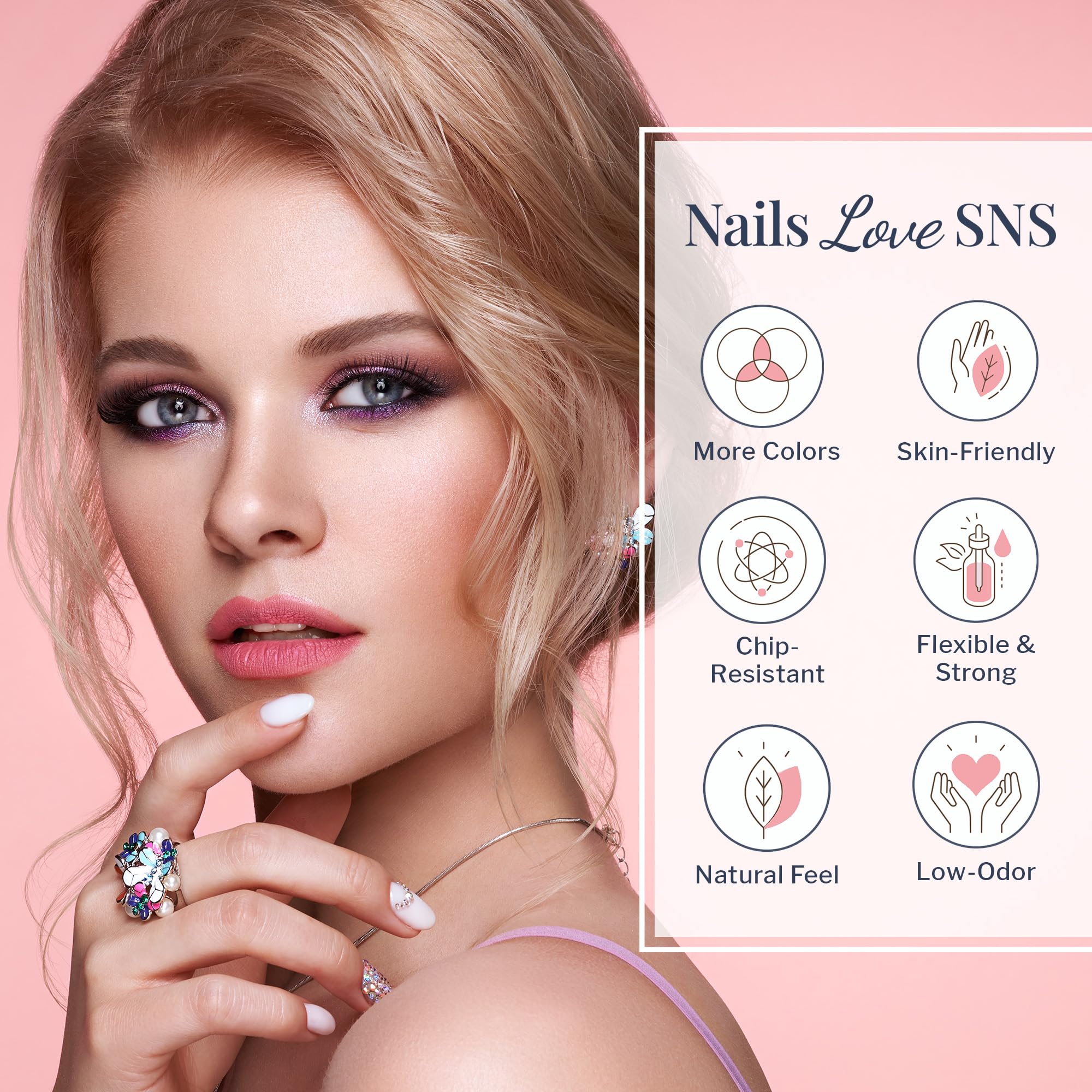 SNS Fashionista Yellow dip powder application close-up showing smooth, even finish.