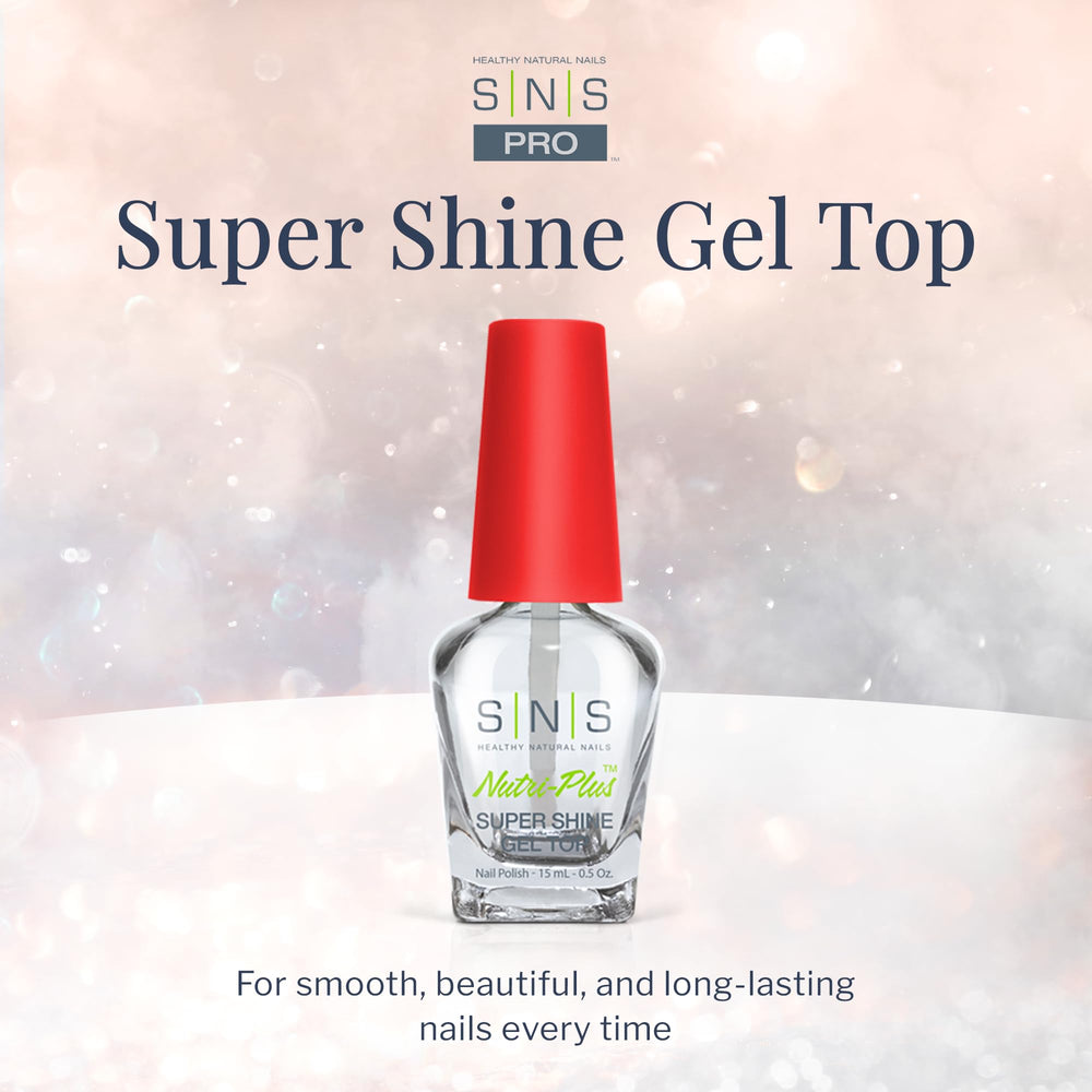 SNS Gel Top Coat in a dip powder kit for fast-drying, salon-quality finish.