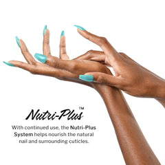 Dip powder application moment illustrating color depth and quick-drying finish.