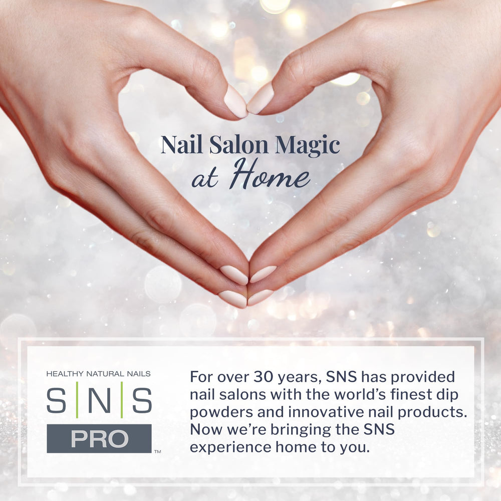 Low-odor SNS formula enables at-home manicure without UV lamp.