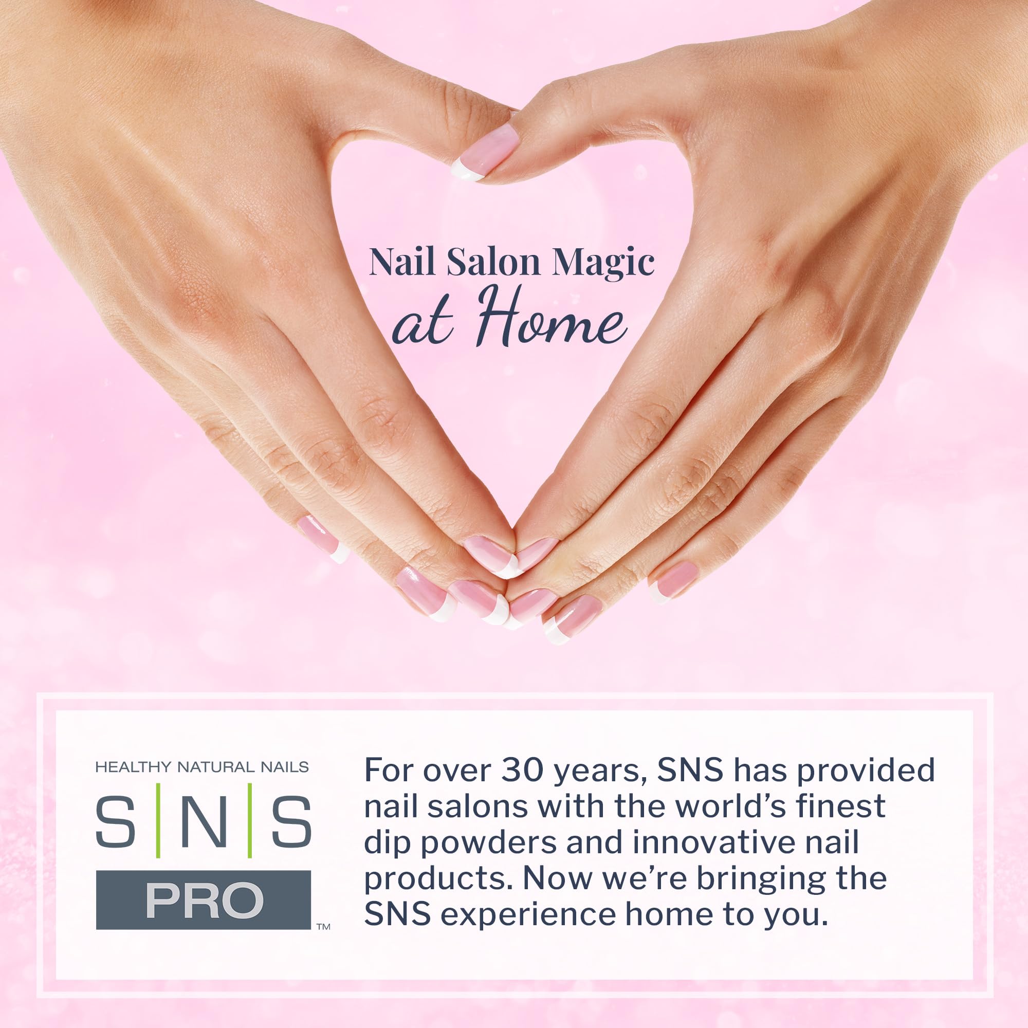 SNS Dip Powder 10-free formula reduces harsh chemicals.