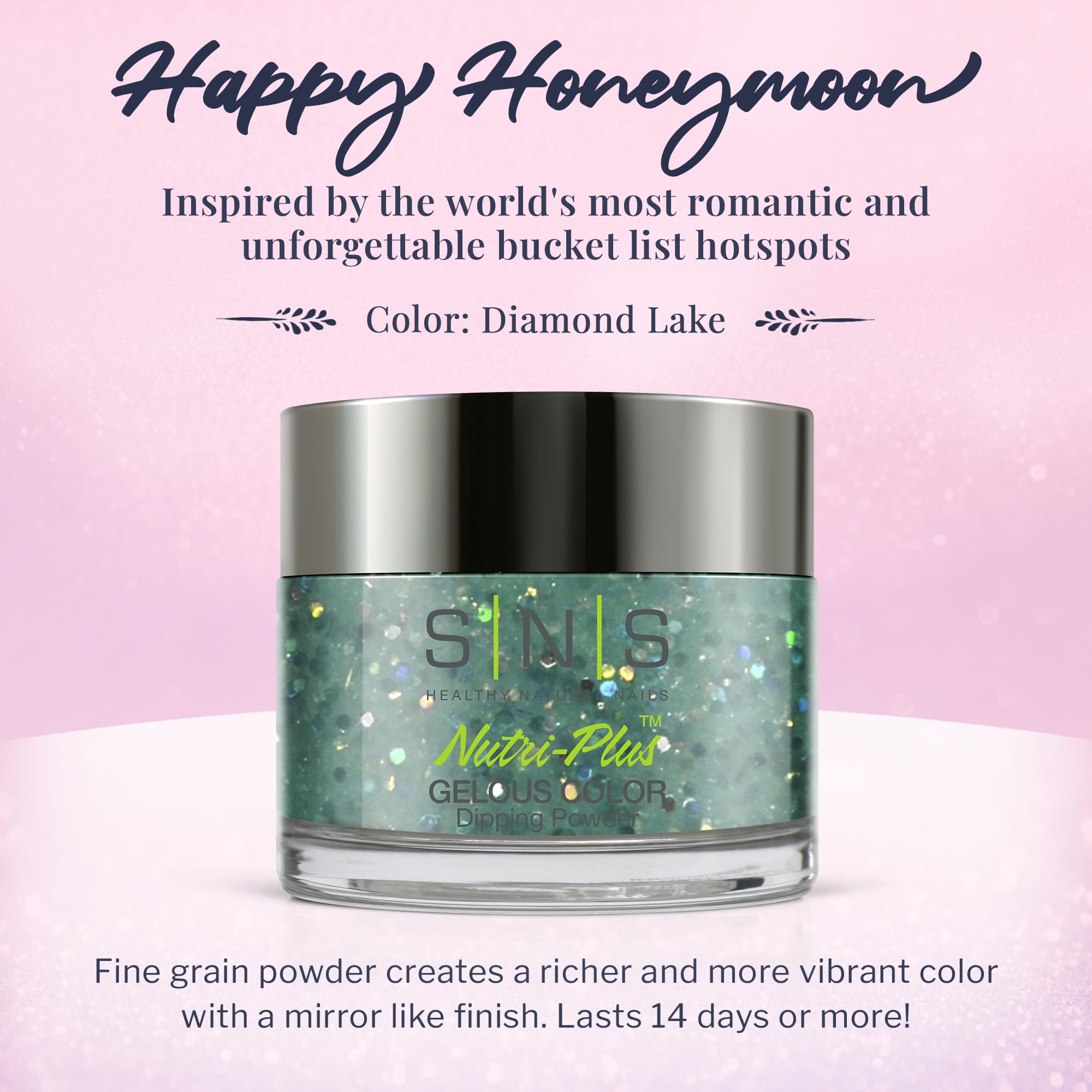 SNS Diamond Lake swatches reveal rich color and long-lasting glittery finish