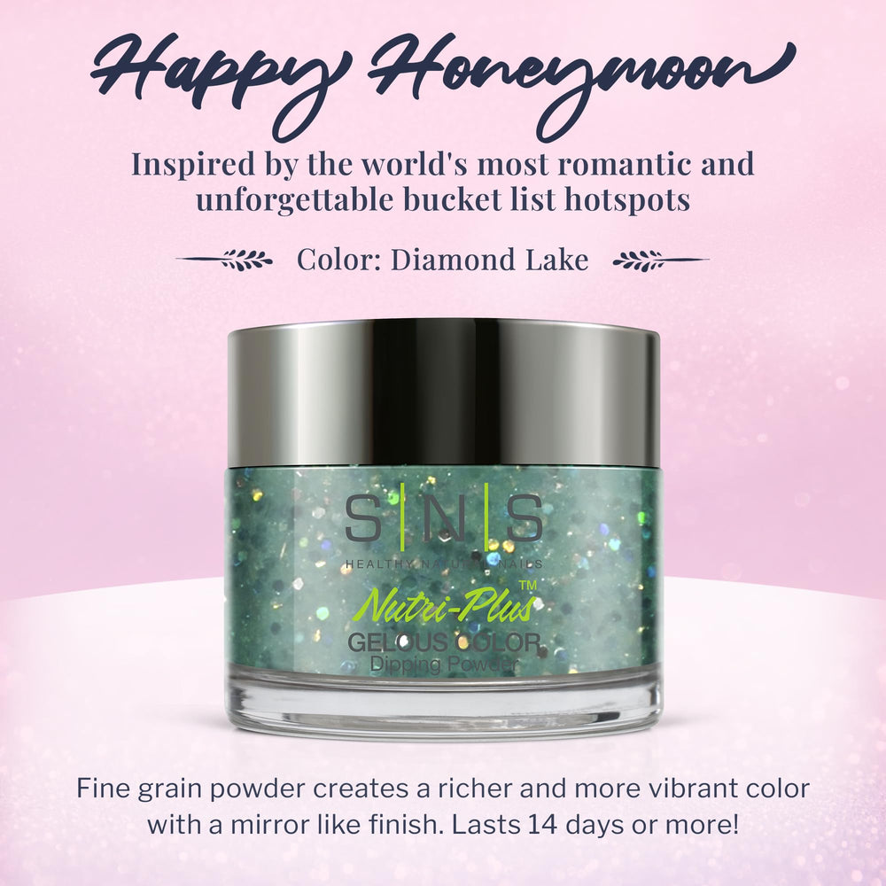 SNS Diamond Lake swatches reveal rich color and long-lasting glittery finish