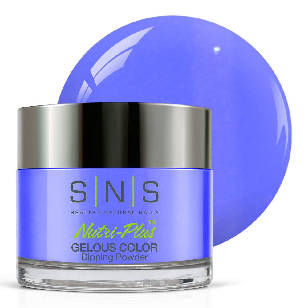 SNS Nail Dip Powder Iguacu Falls blue cobalt jar highlights rich color for salon-quality nails at home