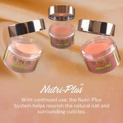 SNS Nutri-Plus system nourishes nails and cuticles during color wear