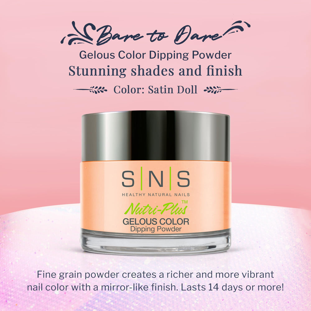 SNS Satin Doll brush application demonstrates smooth powder transfer for even coverage