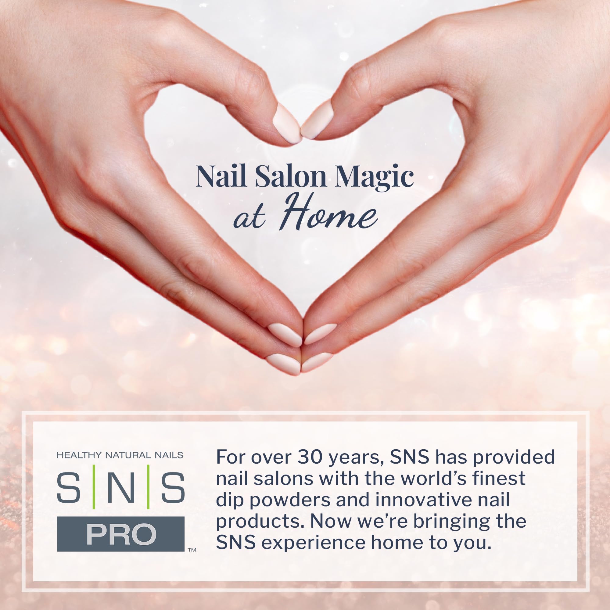 SNS Nail Dip Powder Satin & Lace neutrals with a mirror-like finish