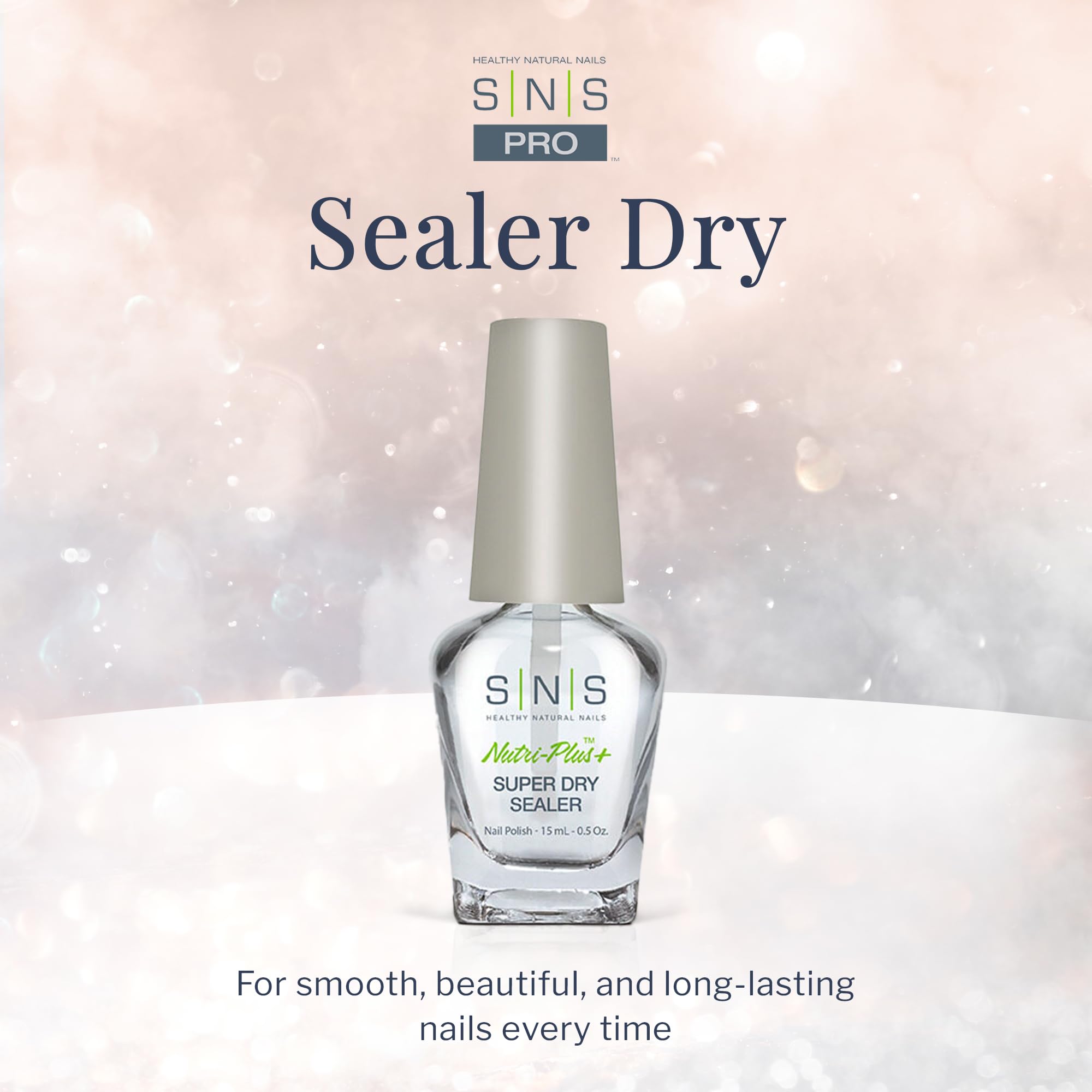 SNS Sealer Dry brush-on action highlights easy application and smooth layer building.