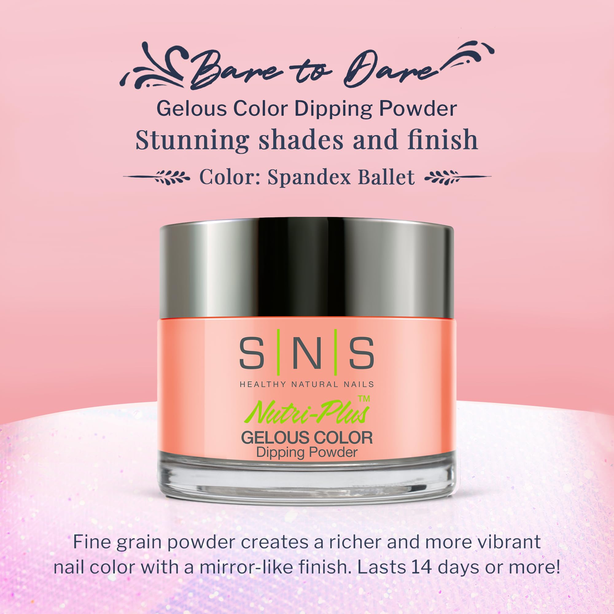 SNS Spandex Ballet finish closeup with mirror-like gloss