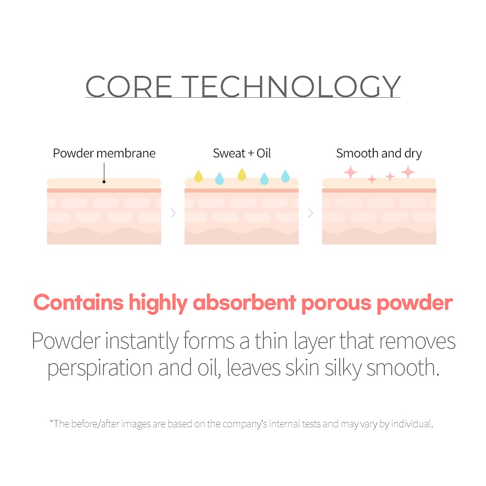 So Natural Peach Deo Pact dabbing puff allows flawless application without touching skin.