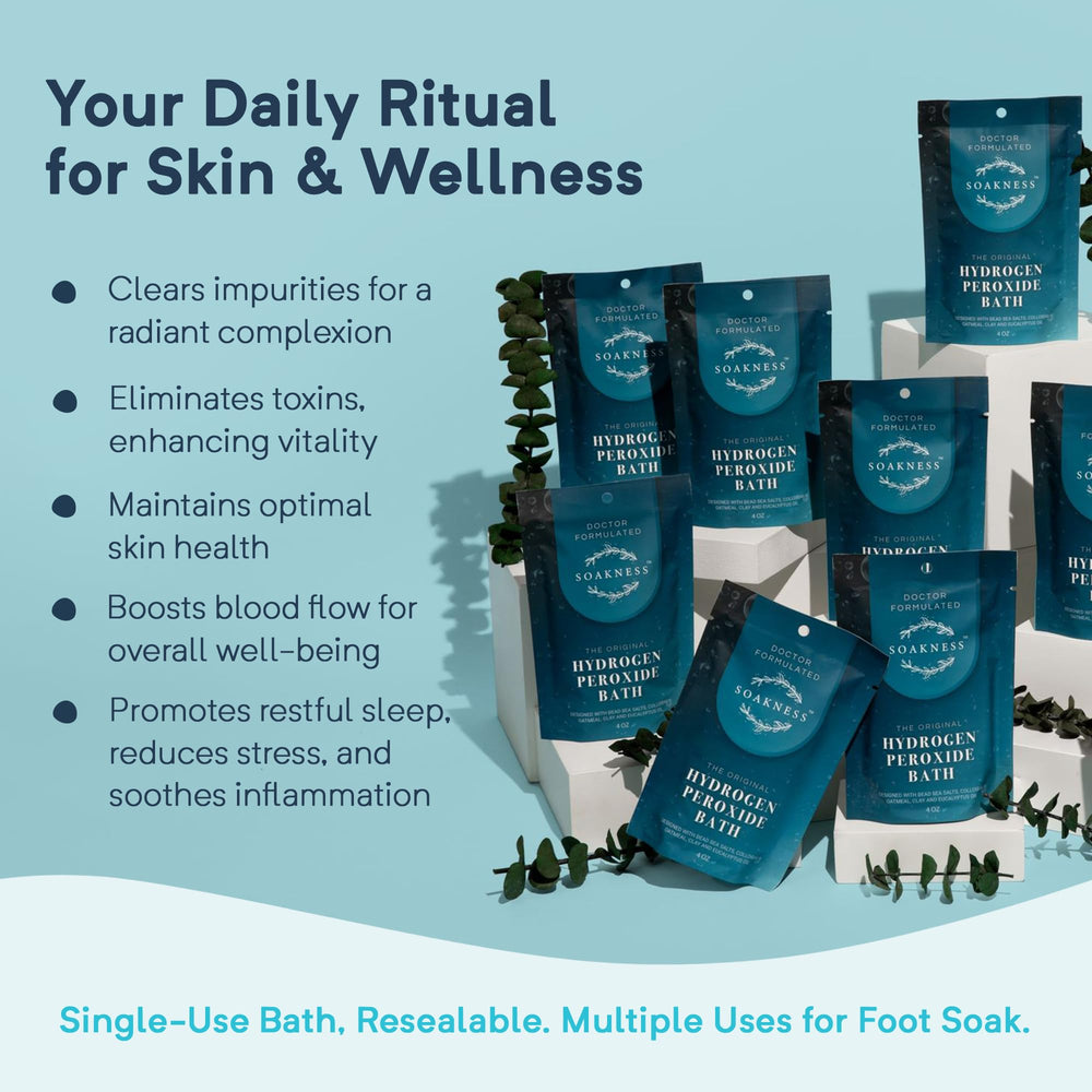 Soakness ingredients card highlighting minerals including silicon dioxide