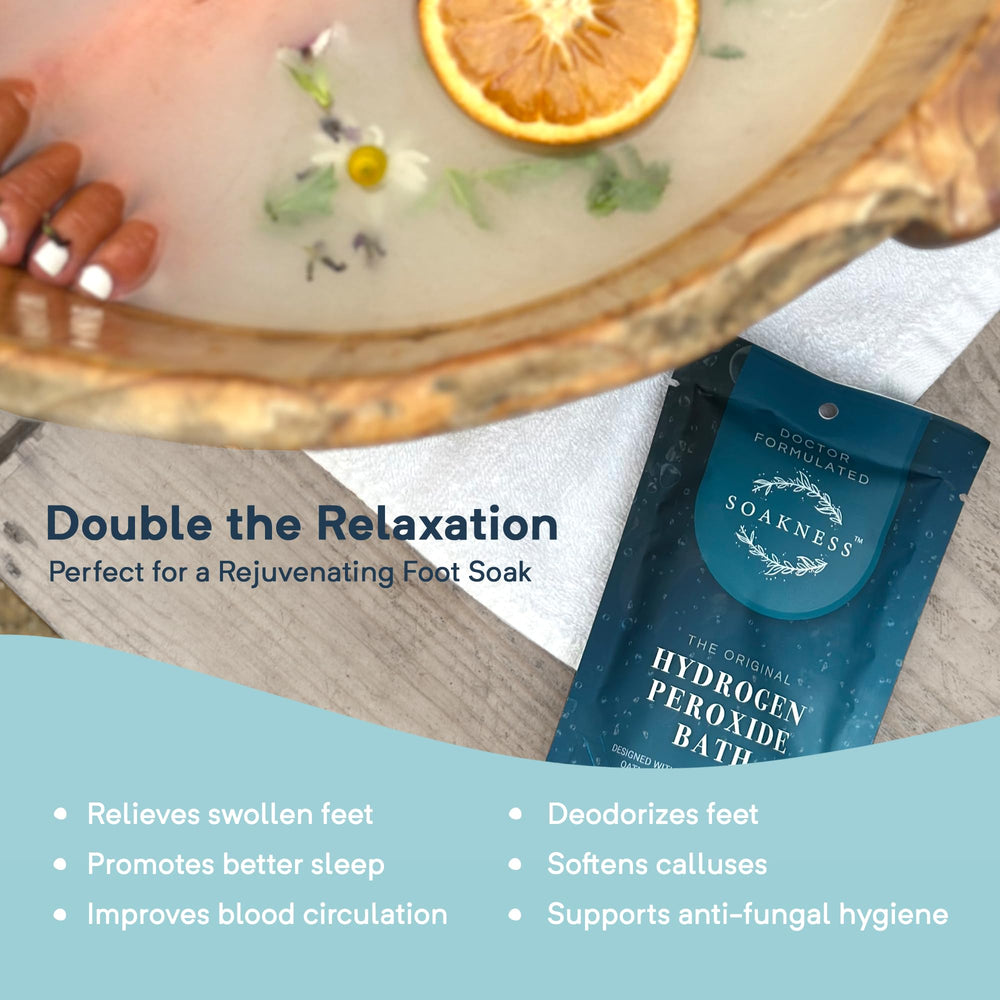 Soakness spa-like home bath experience with calming scent