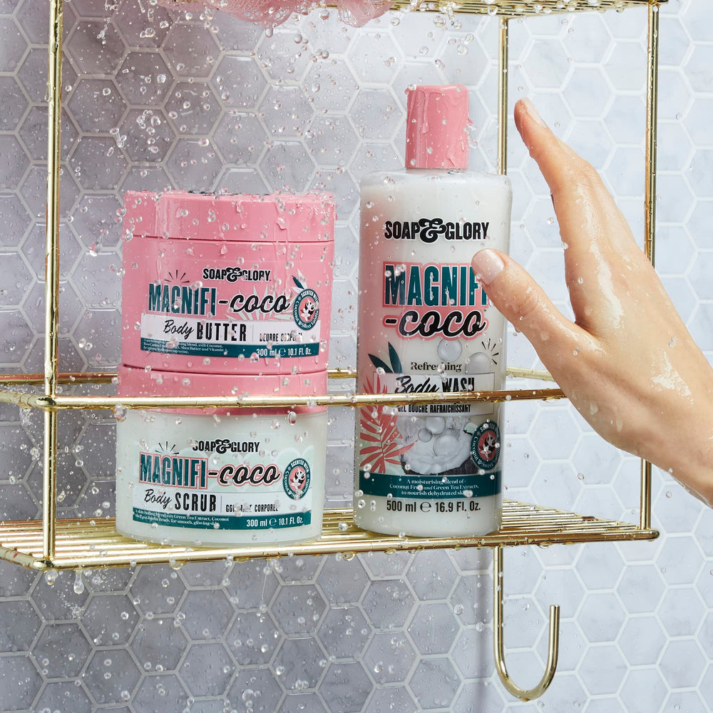 Post-shower application seals in moisture for a soft, comfortable feel.