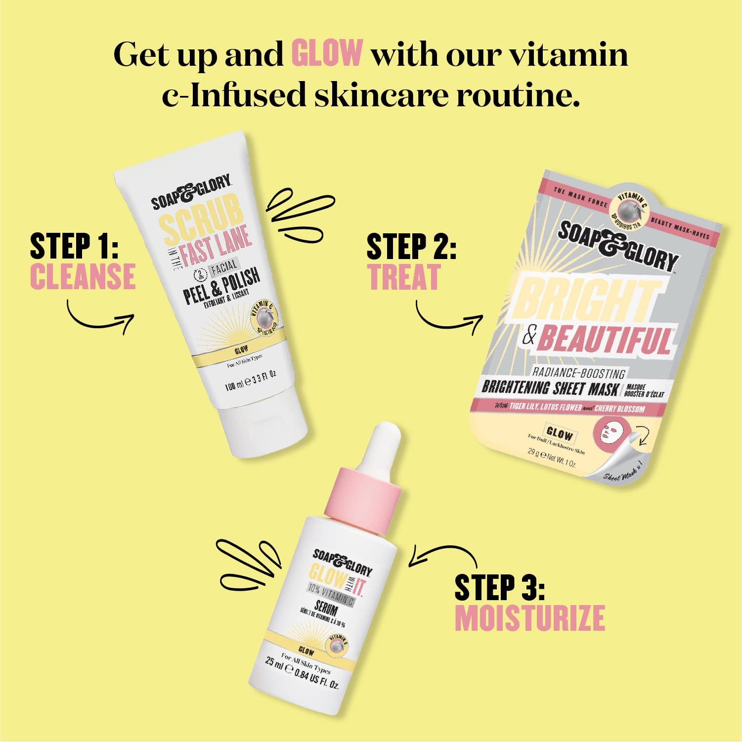 Soap & Glory Bright Day Gel Cream massaged into skin for refreshing moisture