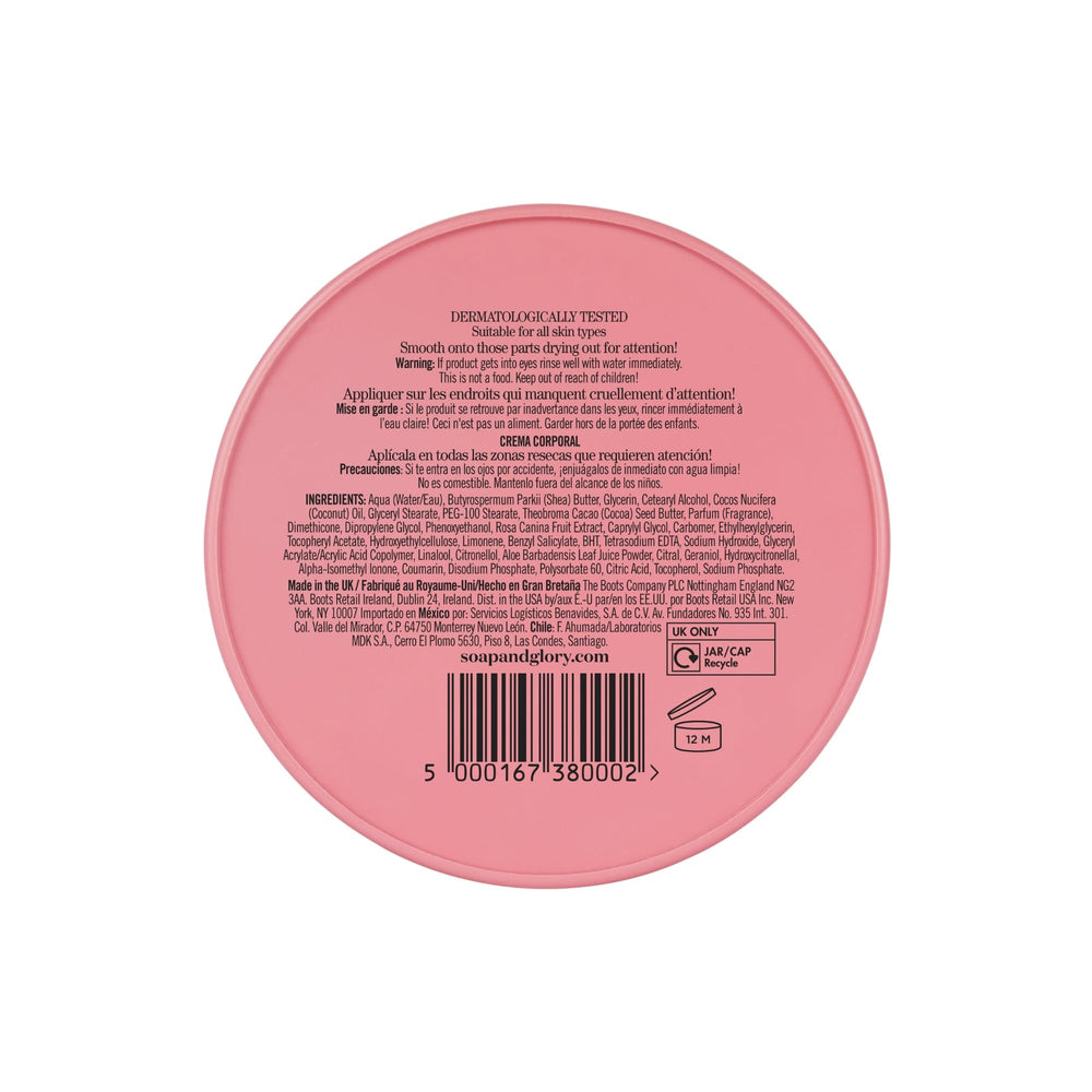 Soap & Glory Fresh as Fig bottle highlights lemon blossom scent for a refreshing routine.
