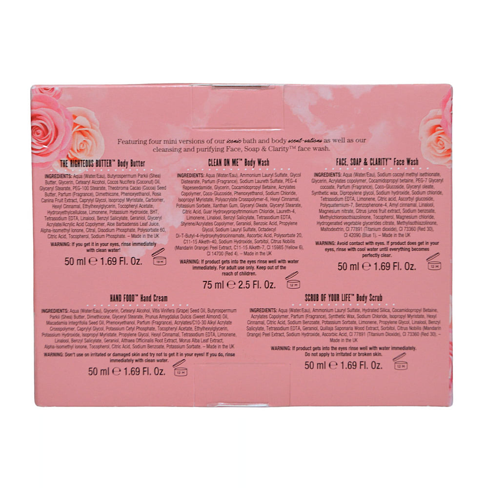 Soap & Glory Glorious Five Hand Cream nourishes hands with shea butter and oils.