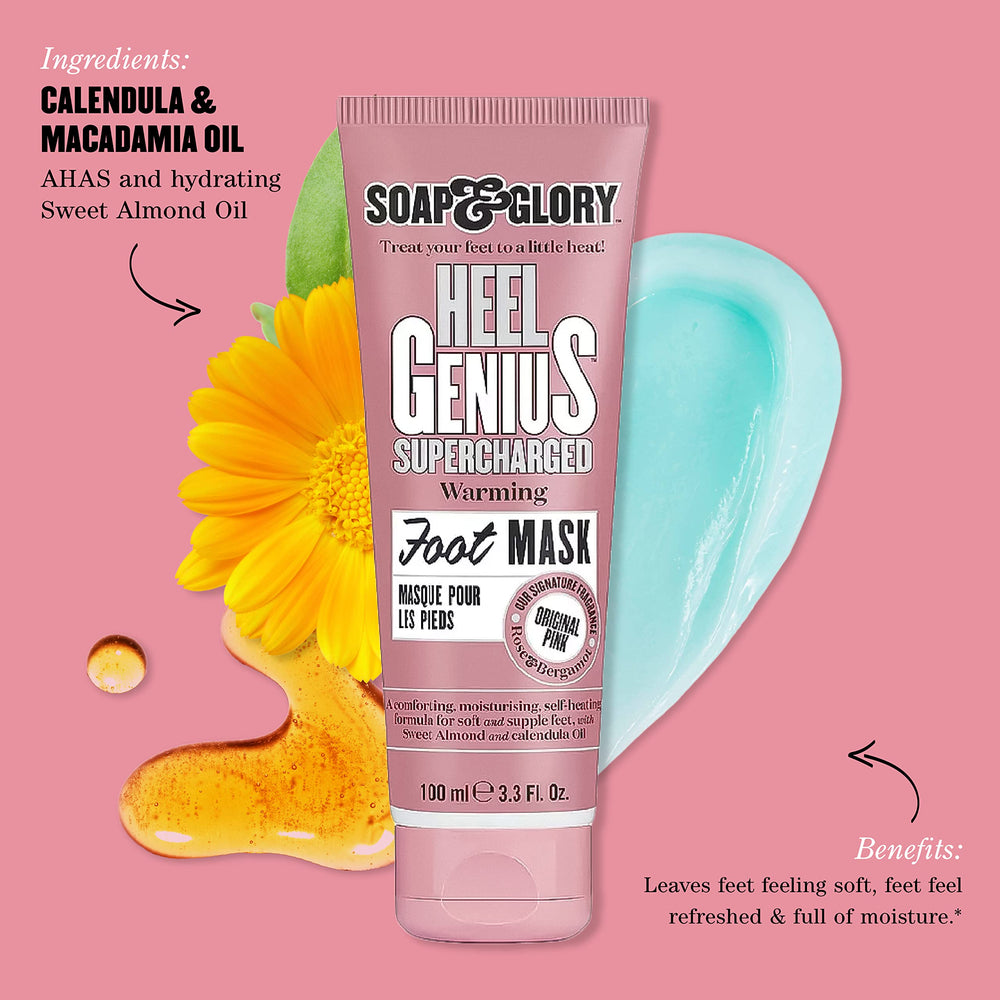 Close-up of creamy texture for rich nourishment on the feet.