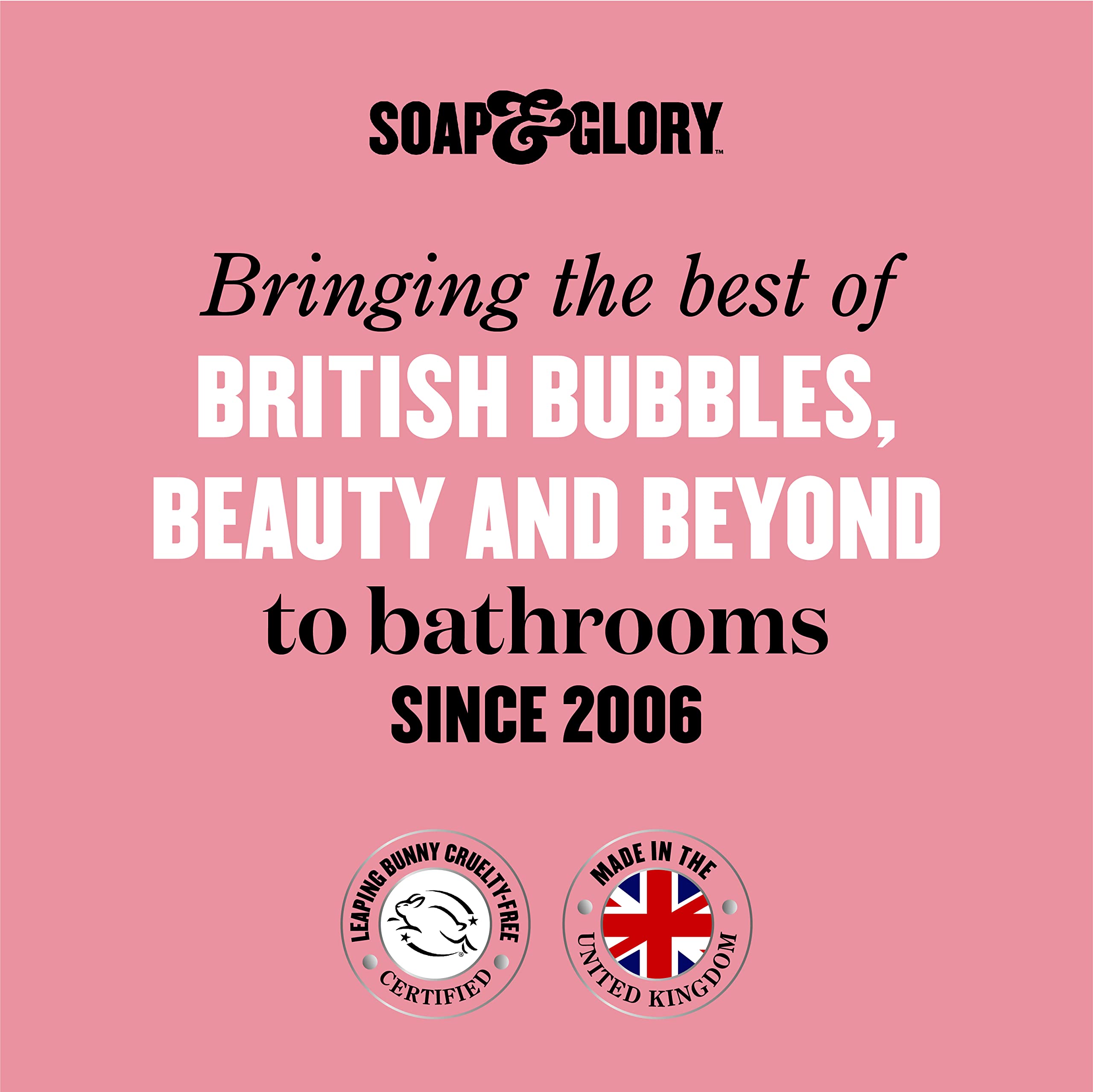 Soap & Glory Original Pink pump cap closeup highlighting easy-to-use design.