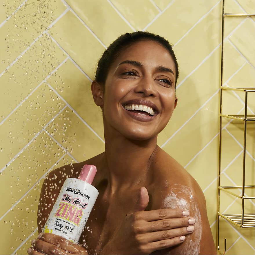 Soap & Glory Real Zing hydrating foam keeps skin moisturized.