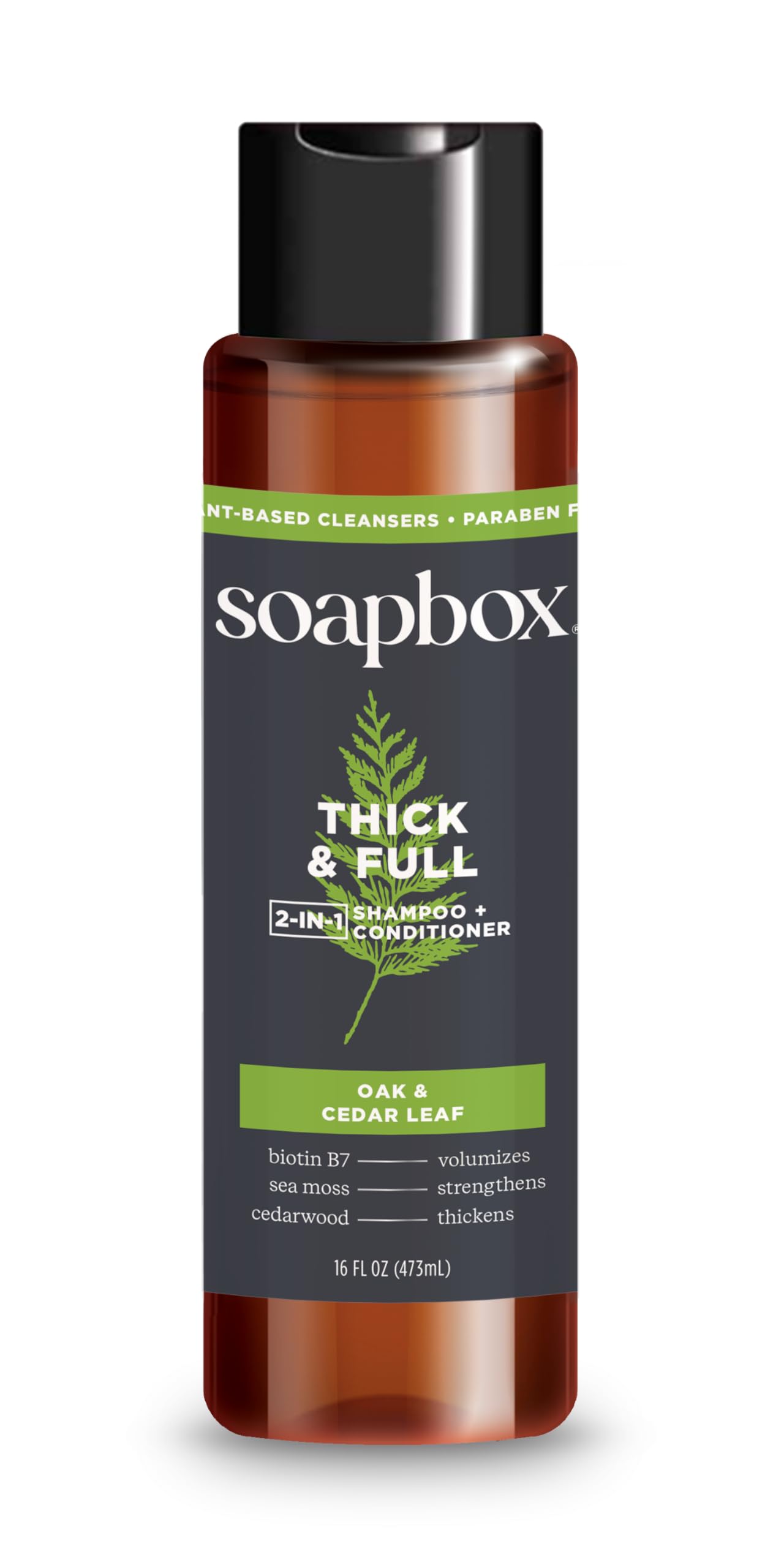 Soapbox Color-safe formula note signals maintenance of hair color during use.