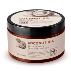 Soapbox Deep Conditioner bottle front highlights coconut oil for hydration