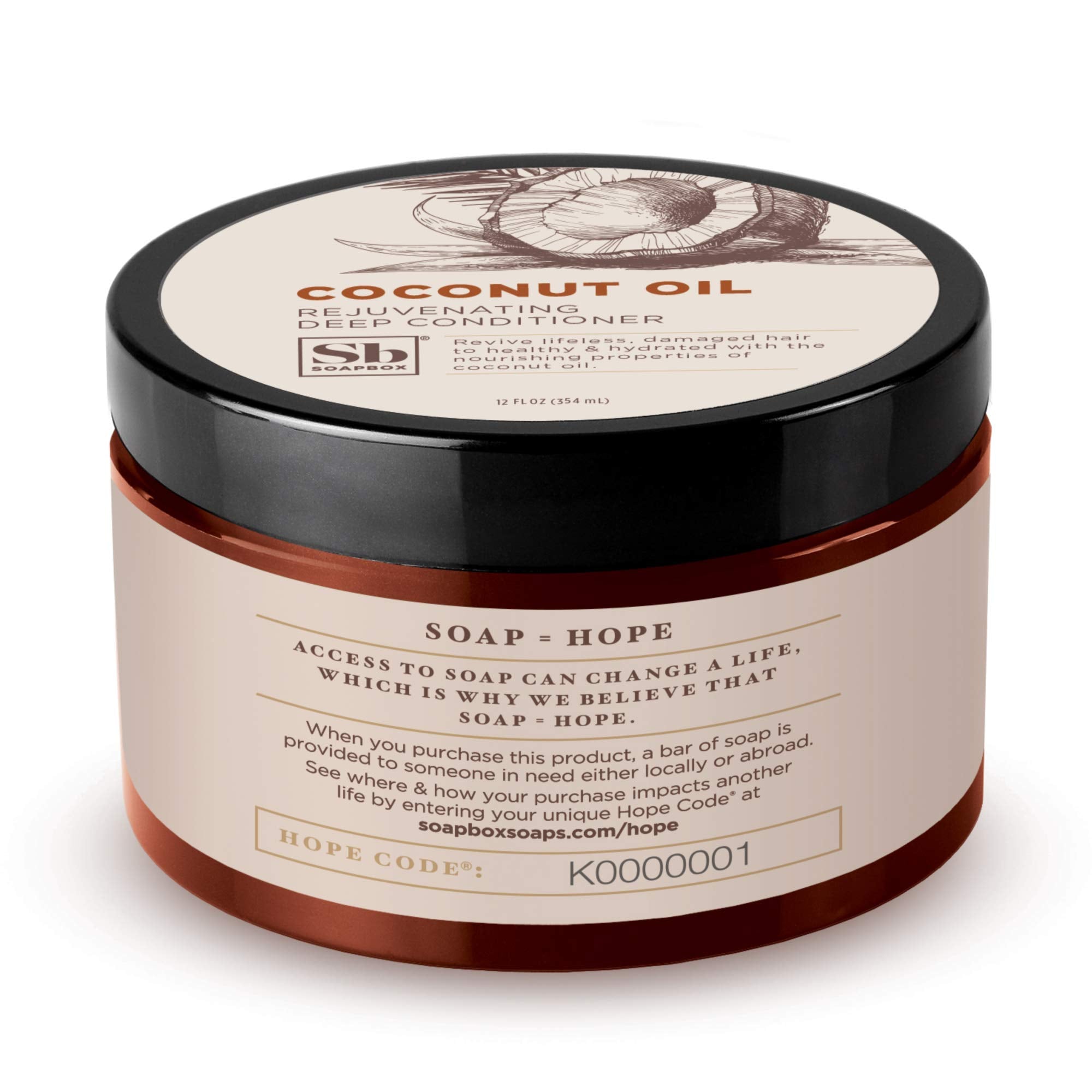 Soapbox Deep Conditioner applied to wet hair for detangling