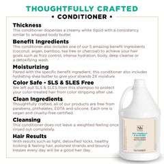 Soapbox Hair Conditioner Sea Minerals and Blue Iris pour demonstrates easy refilling.