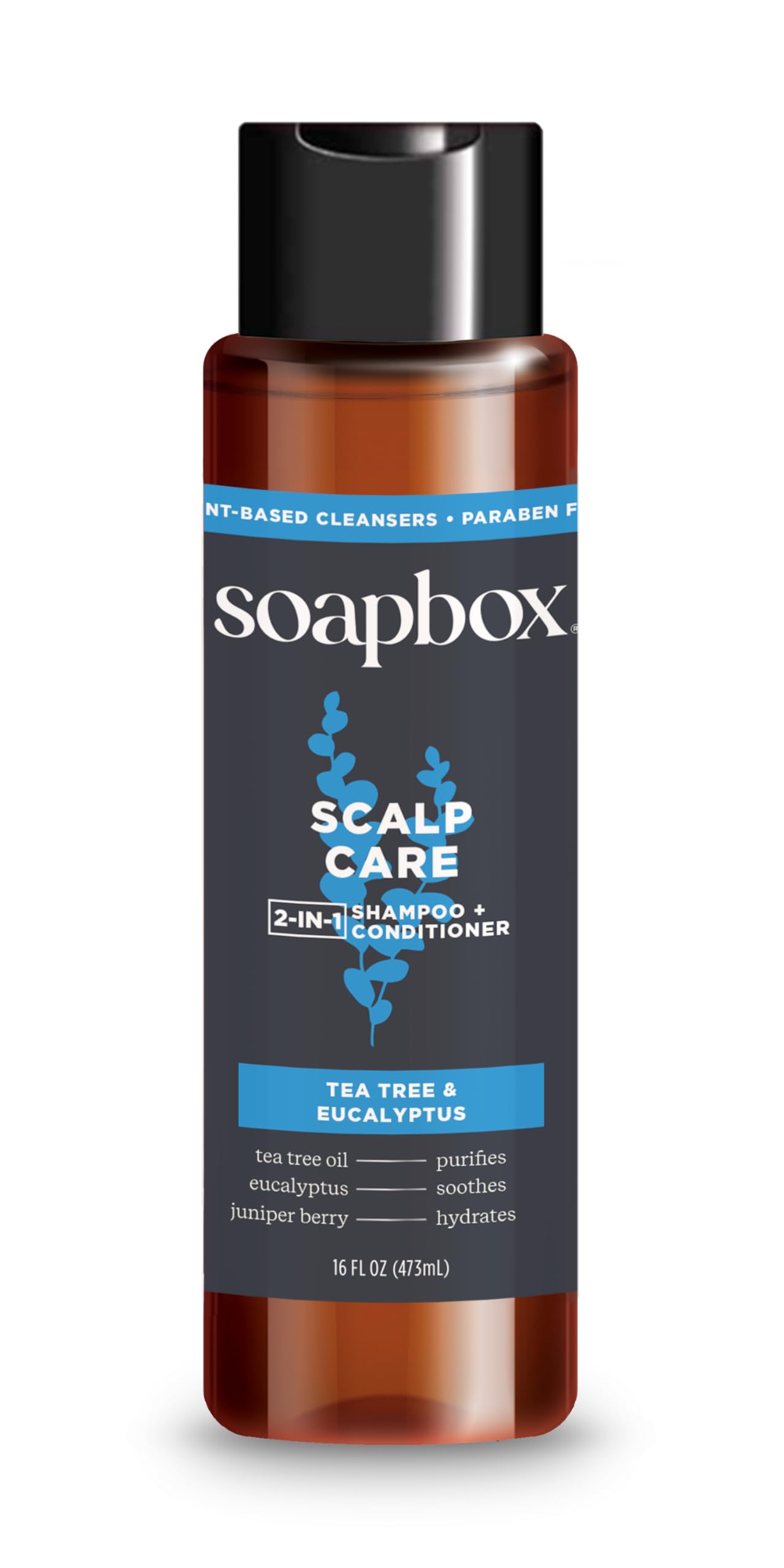 Soapbox Men's bottle pump-action demonstrates easy use.