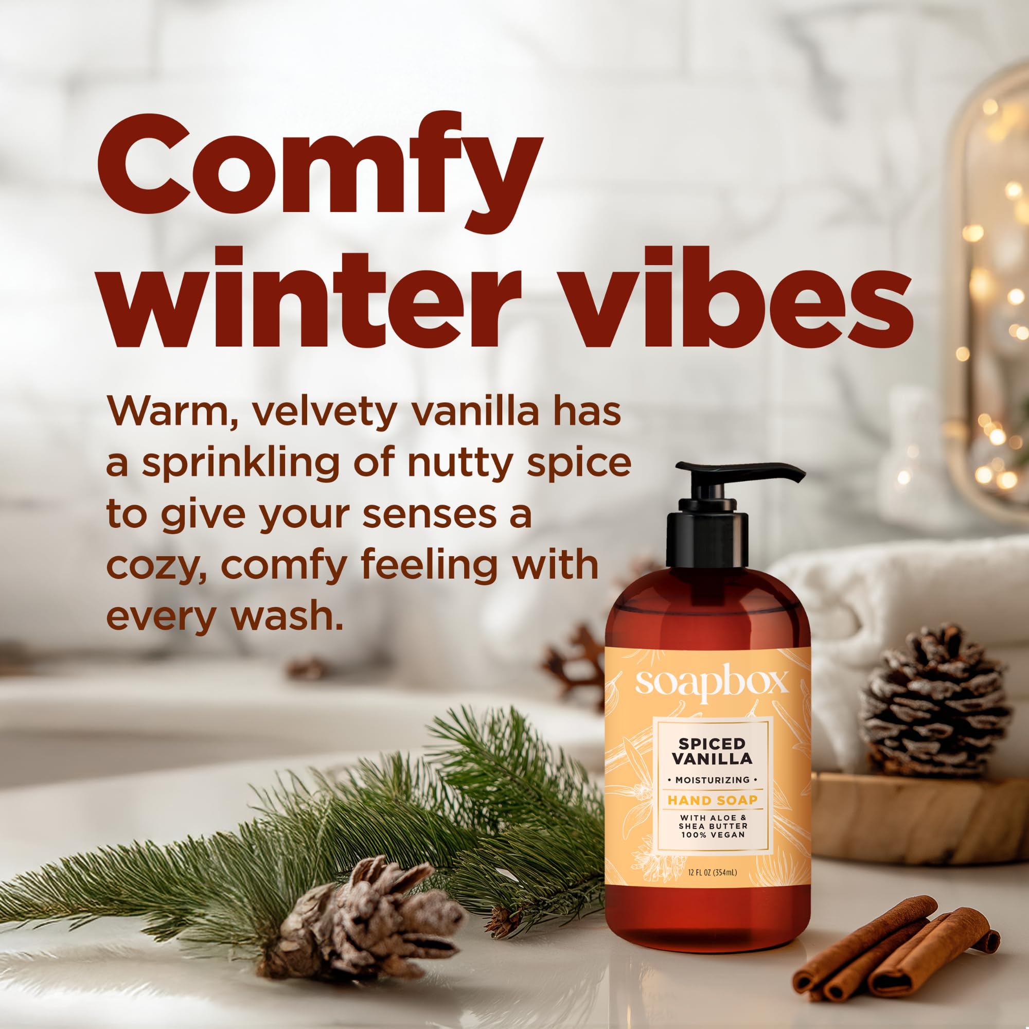 Soapbox Nourishing hand soap foam forms creamy lather for cleansing