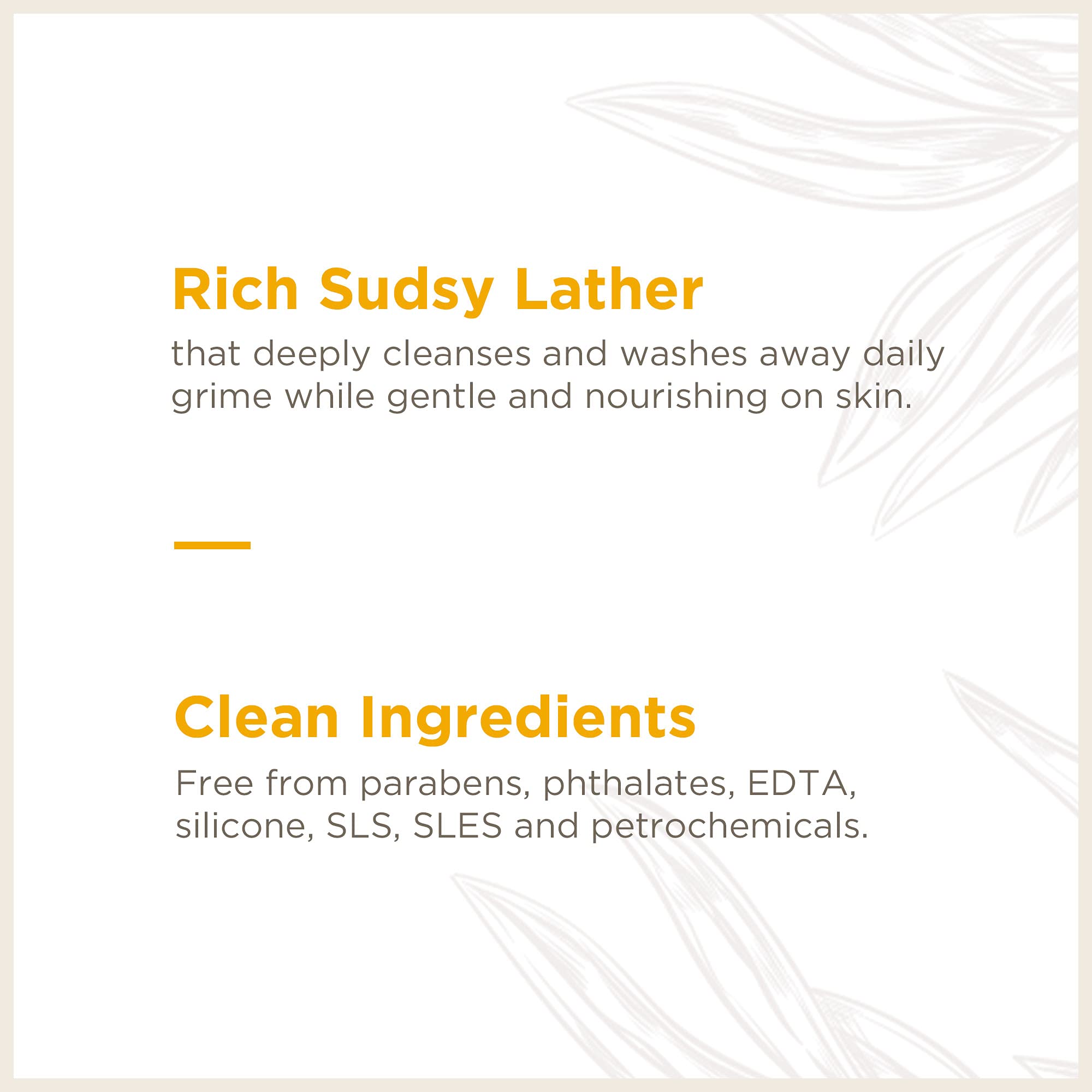 Three-pack of Soapbox Orange Zest & Fennel foaming hand soap bottles.