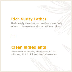 Three-pack of Soapbox Orange Zest & Fennel foaming hand soap bottles.