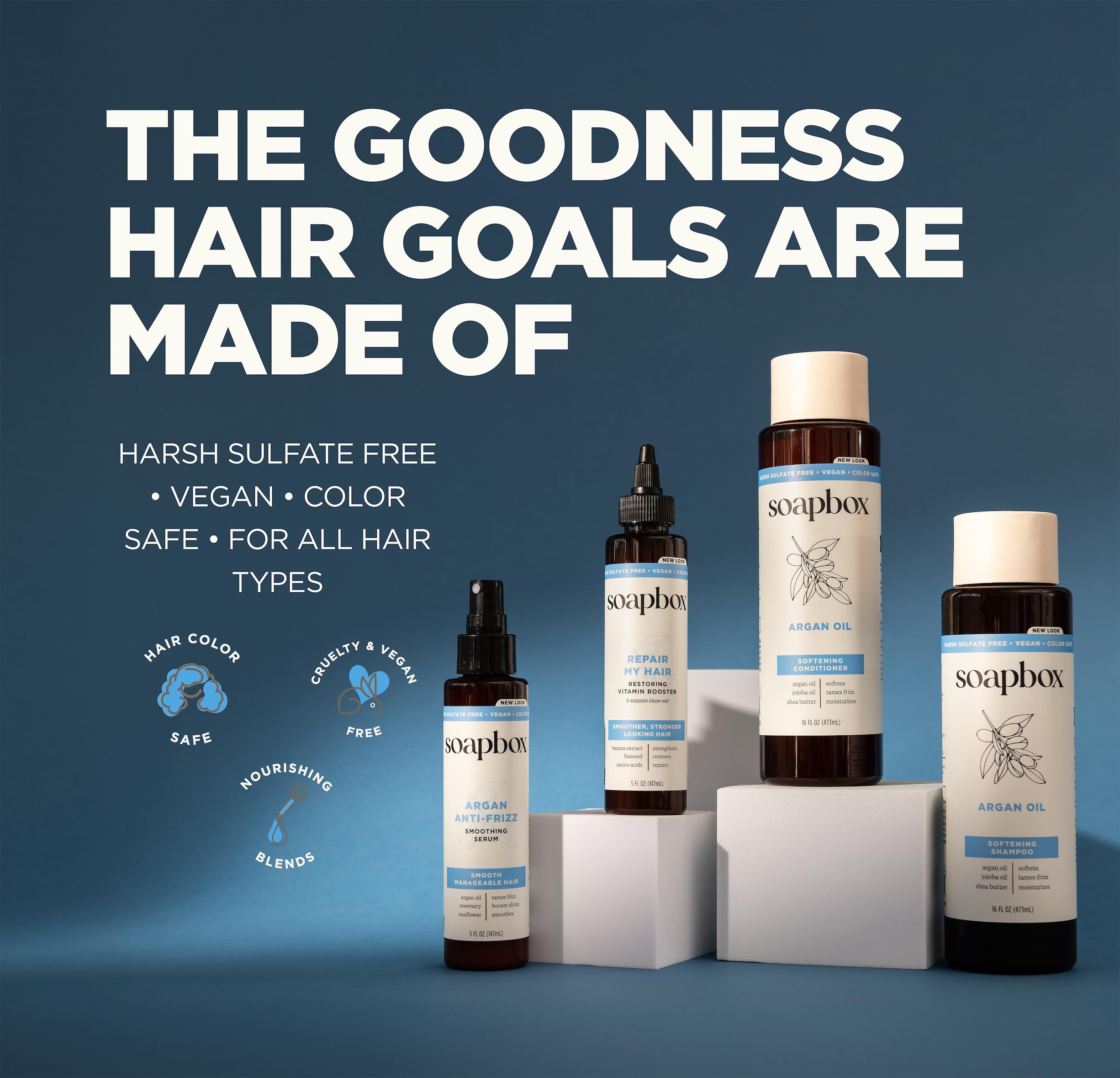 Soapbox Repairing Hair Treatment after-use adds shine and moisture improvement