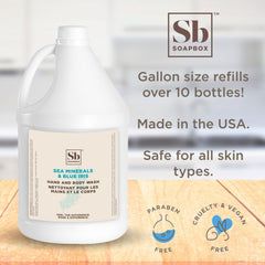 Soapbox foaming hand soap delivers rich lather and gentle cleansing.