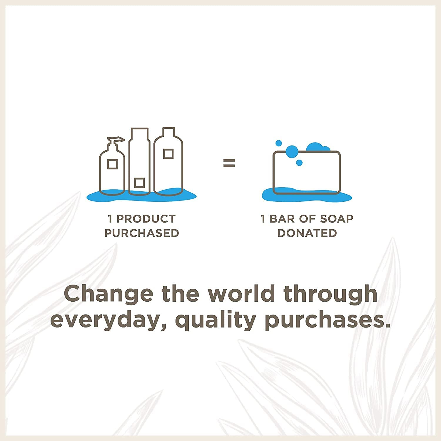 Soapbox Sea Minerals Blue Iris shampoo bathroom scene conveys fresh, spa-like experience.