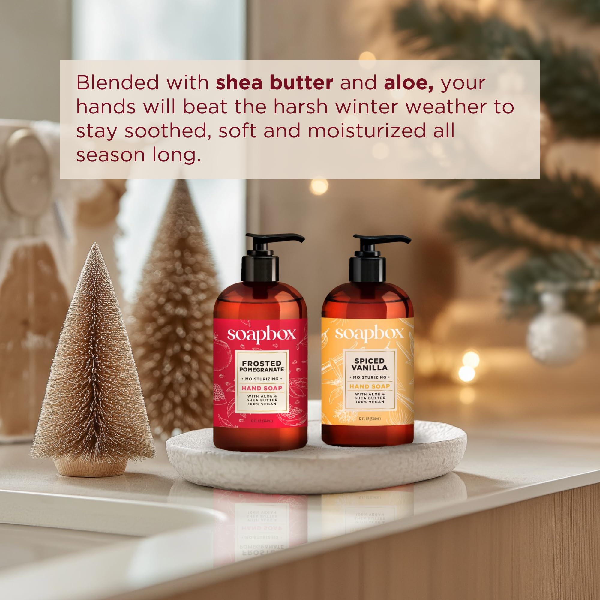 Soapbox hand soap with shea butter and aloe for skin comfort