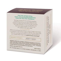 Soapbox Tea Tree Shampoo Bar with rich lather for thorough cleansing