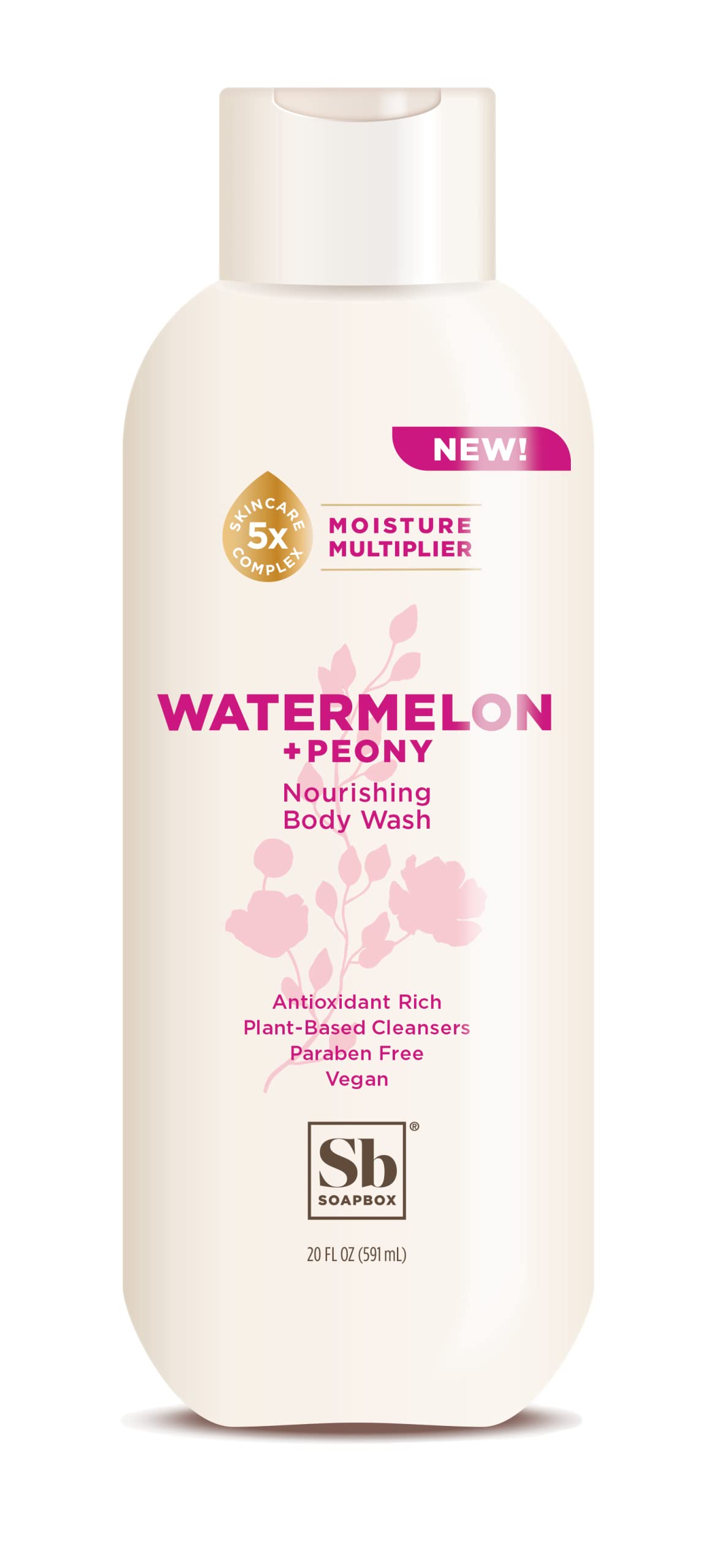 Soapbox Watermelon + Peony texture close-up, creamy exfoliating feel.