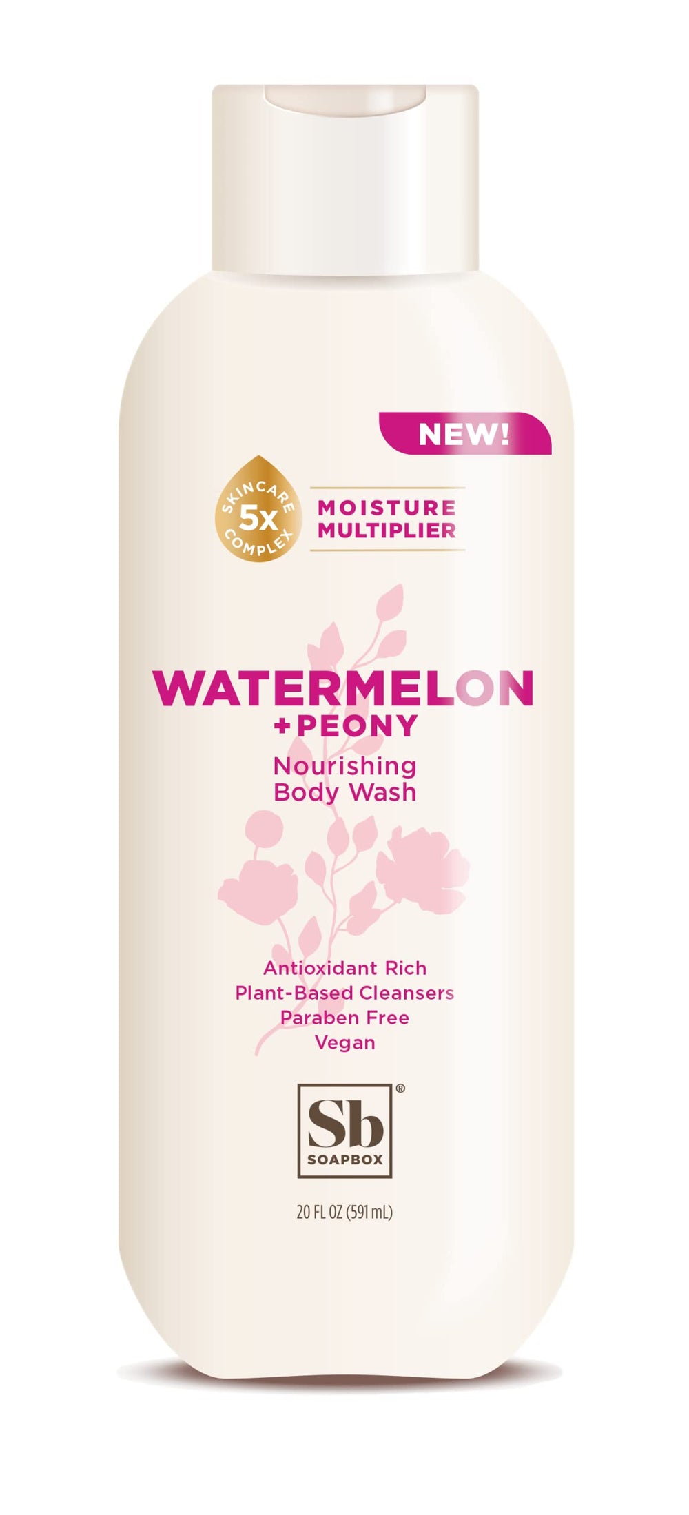 Soapbox Watermelon + Peony texture close-up, creamy exfoliating feel.