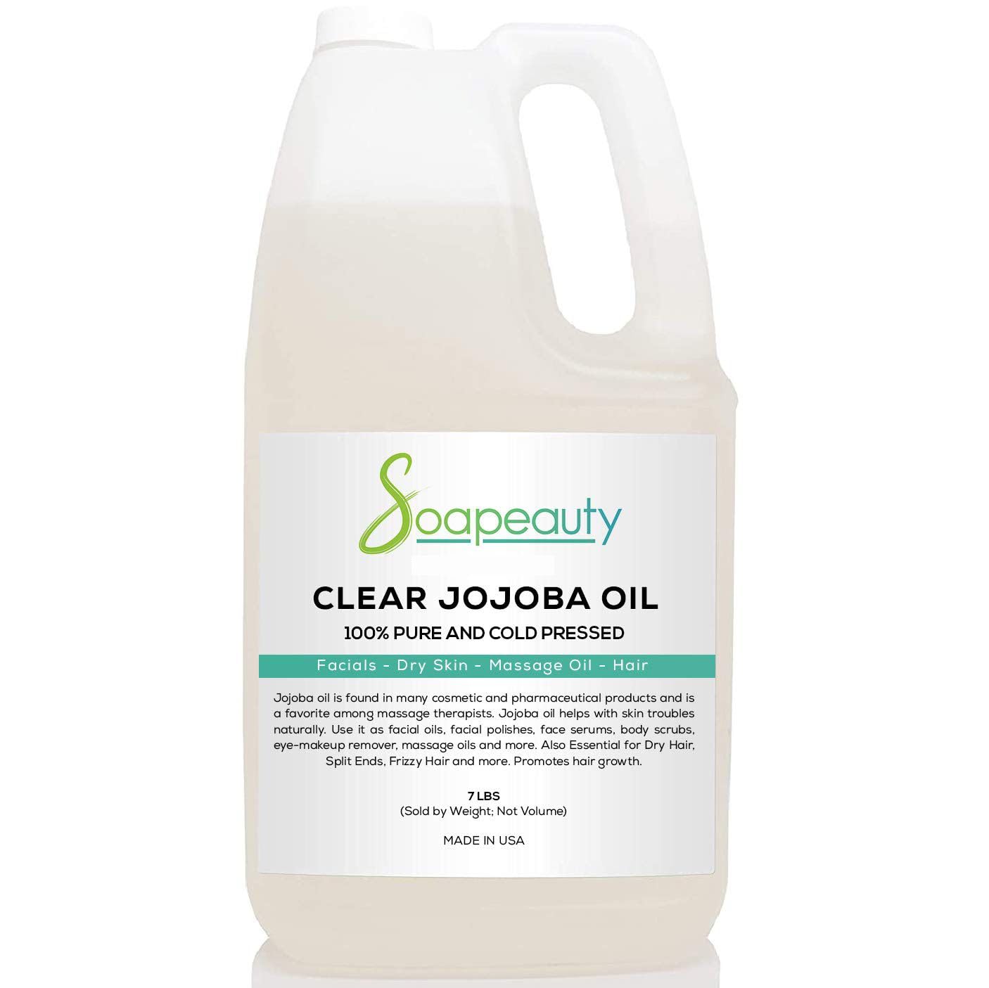 Soapeauty Clear Jojoba Oil bottle for lightweight skin hydration.