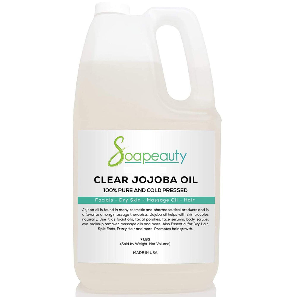 Soapeauty Clear Jojoba Oil bottle for lightweight skin hydration.