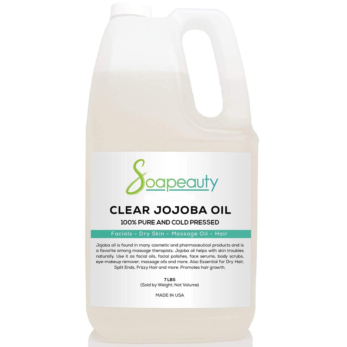 Soapeauty Clear Jojoba Oil bottle for lightweight skin hydration.