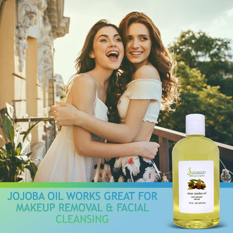 Soapeauty Clear Jojoba Oil for facial application with quick absorption.