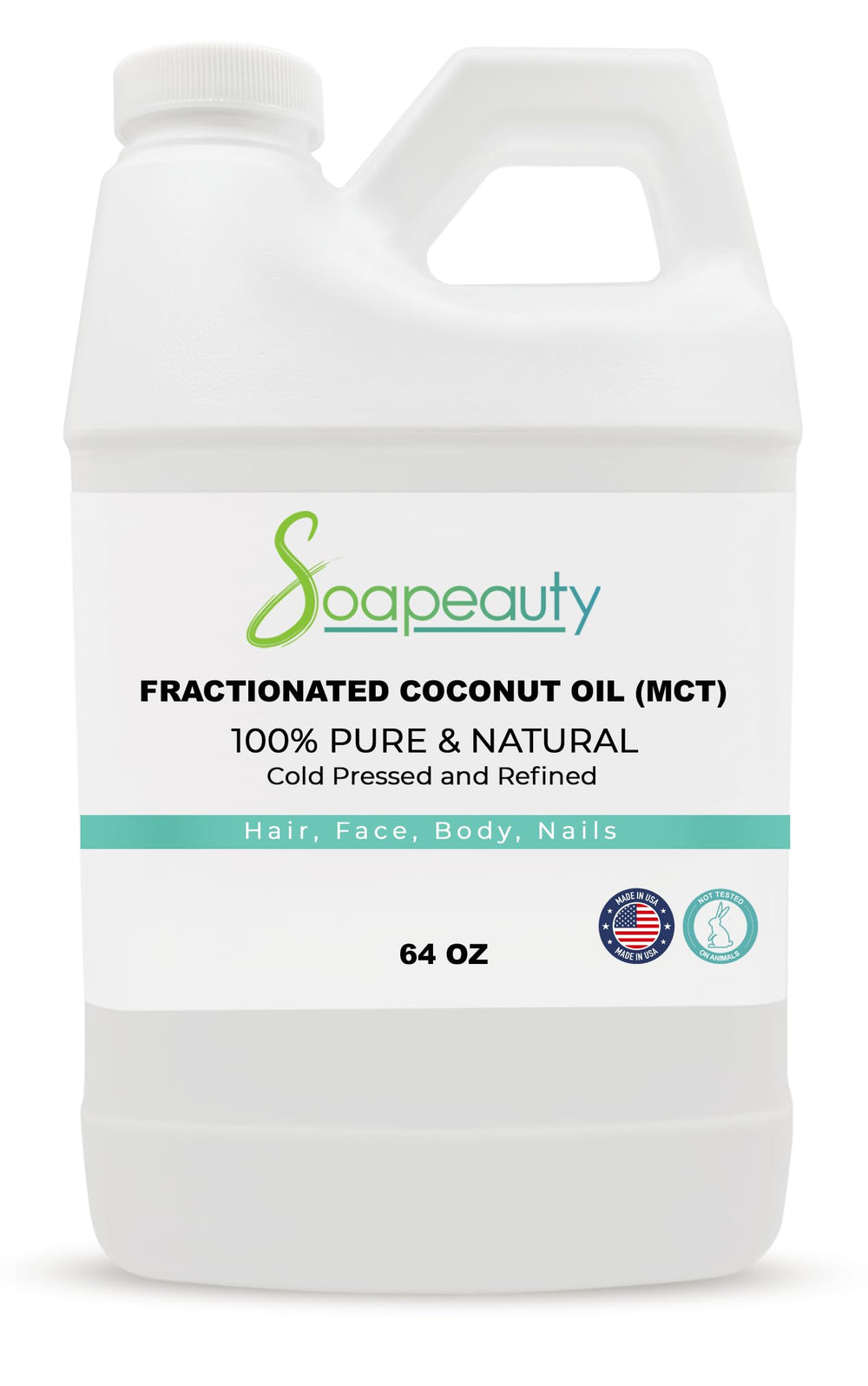 Soapeauty fractionated coconut oil bottle pour for easy essential oil blending